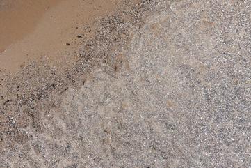 Песок на песчаном пляже в Саках, сайт отеля “Седьмой сектор”